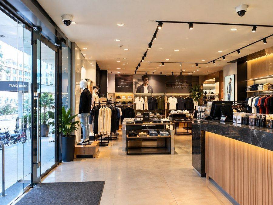 CCTV cameras installed inside a fashion outlet on Al Reem Island, Abu Dhabi